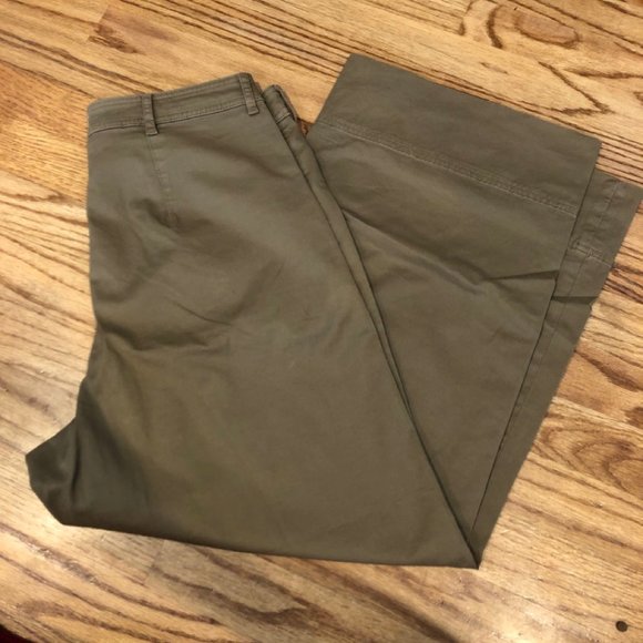 Everlane Wide Leg Crop in Tan - Picture 2 of 4